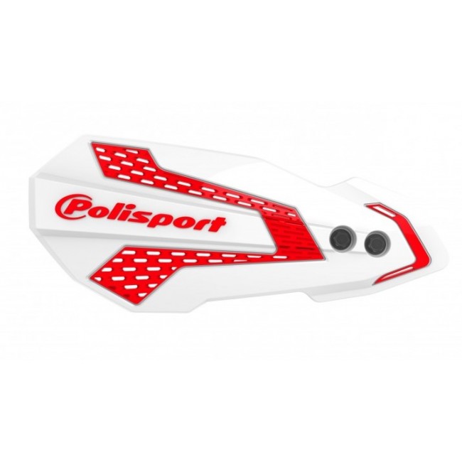 PARAMANOS POLISPORT MX FLOW HUSQVARNA/GAS GAS BLANCO/ROJO