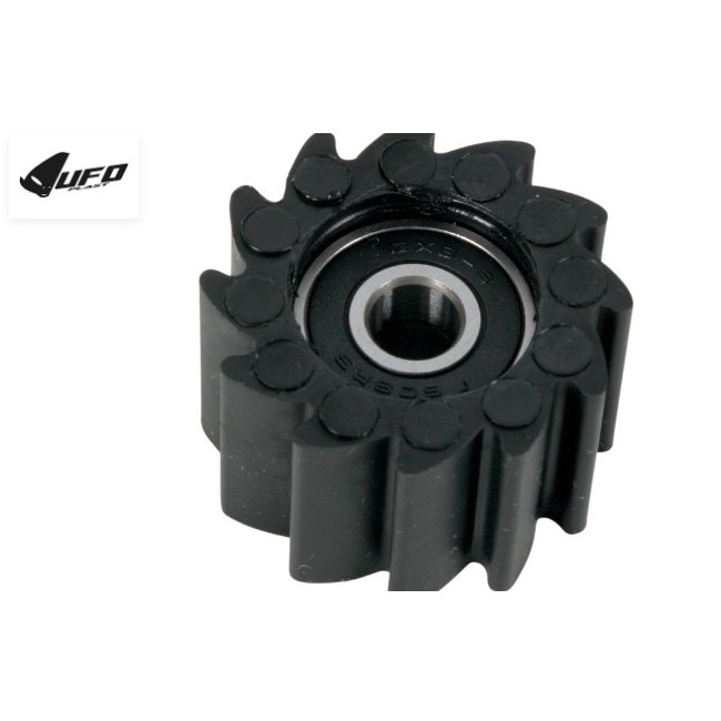 RODILLO DE CADENA UFO PARA KAWASAKI KXF250 21-22/KXF450 19-22 NEGRO