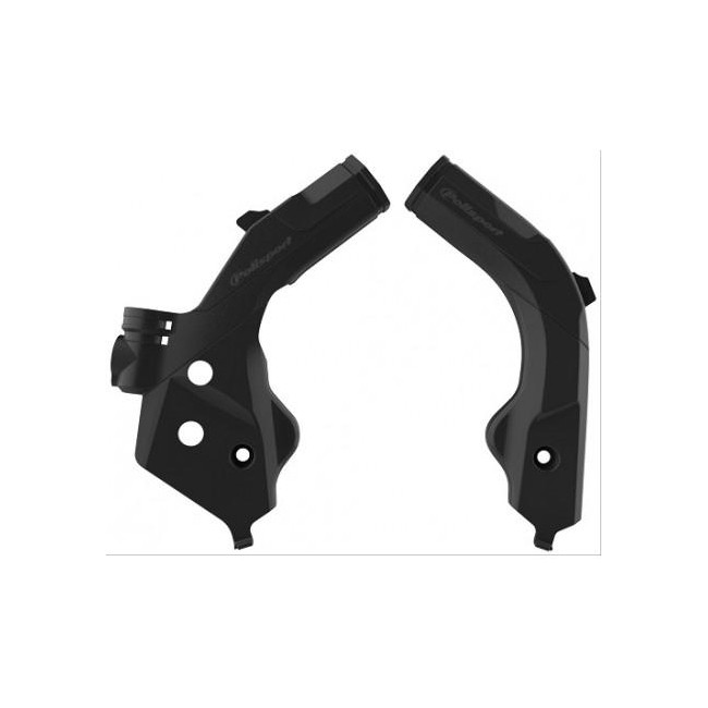 PROTECTORES DE CHASIS POLISPORT GASGAS MC/MCF/EC/ECF HUSQVARNA FC/TC/FE/TE NEGRO