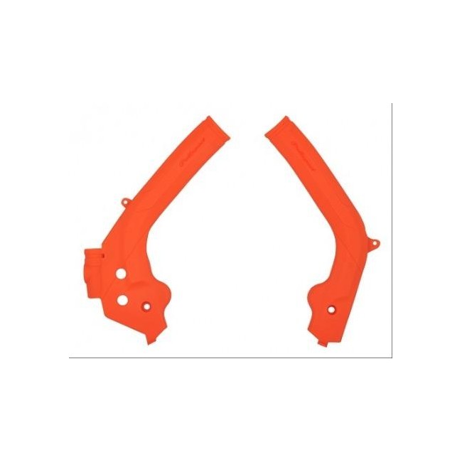 PROTECTORES DE CHASIS POLISPORT KTM SX/SXF/XC 16/18 EXC/EXCF/XCW 17/19 NARANJA