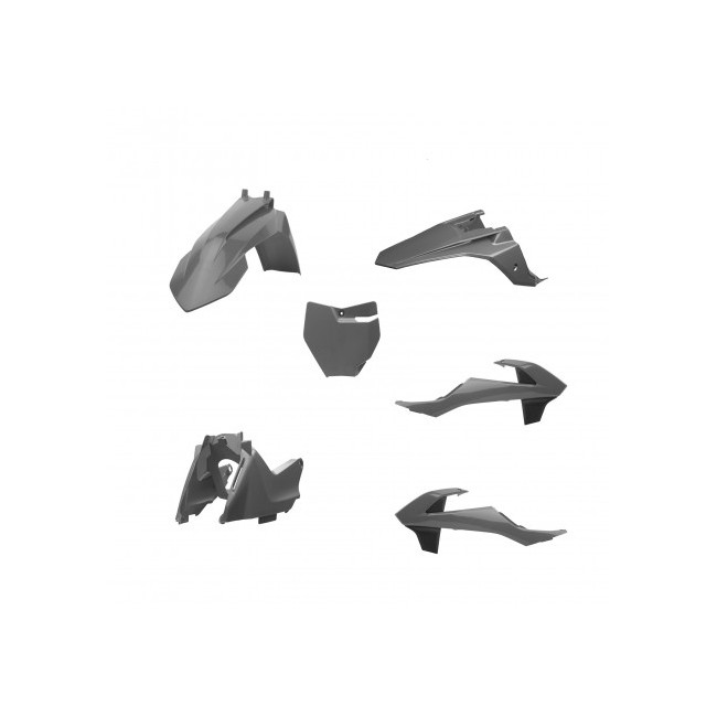 KIT DE PLASTICOS POLISPORT KTM SX 65 16/26 + GAS GAS 65 21/23 GRIS
