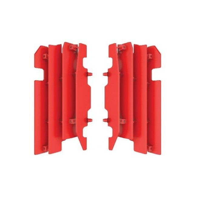 JUEGO DE ALETAS RADIADOR POLISPORT HONDA CR 125/250 00/04 CRF 450 03/04 ROJO