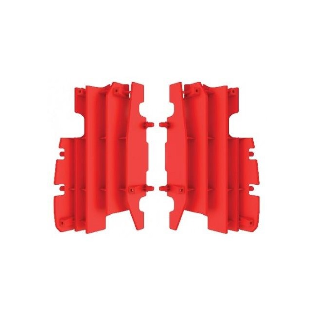 JUEGO DE ALETAS RADIADOR POLISPORT HONDA CR 125/250 05/07 ROJO