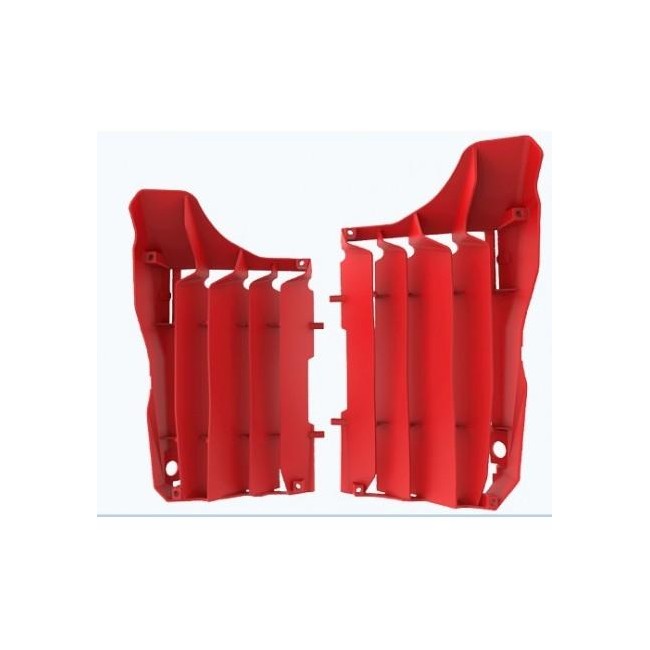 JUEGO DE ALETAS RADIADOR POLISPORT HONDA CRF 250 18/19 CRF 250 RX 19 ROJO