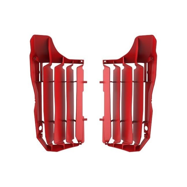 JUEGO DE ALETAS RADIADOR POLISPORT HONDA CRF 250R/RX 20/21 ROJO