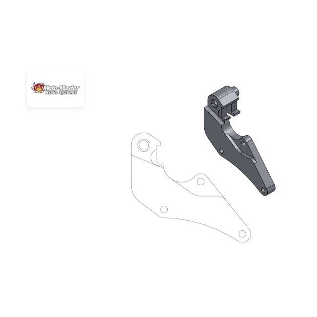 SOPORTE ADAPTADOR PARA DISCO DE FRENO SUPERMOTO STREET