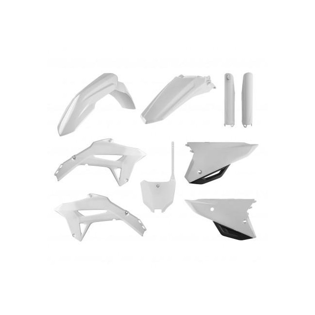 FULL KIT DE PLASTICOS POLISPORT HONDA CRF 250 22/23 450 21/23 BLANCO