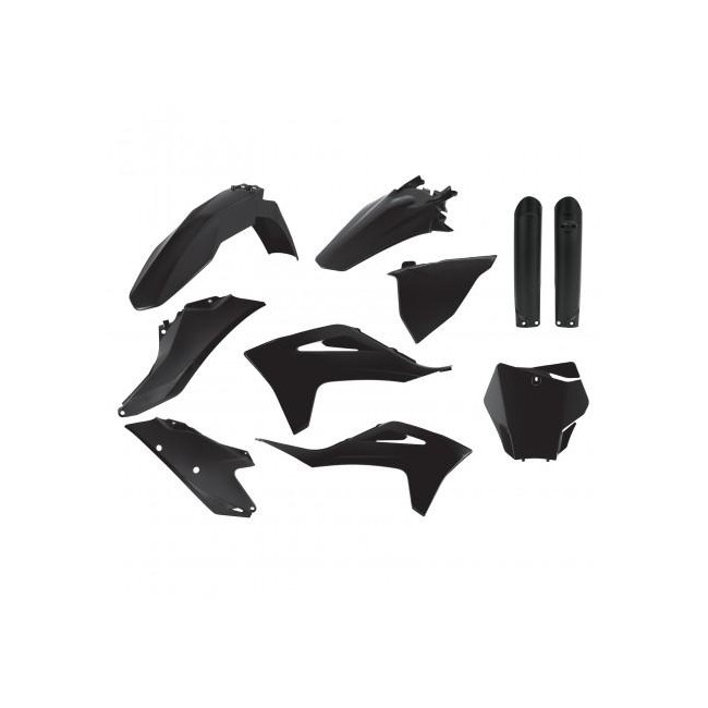 FULL KIT PLASTICOS POLISPORT GAS GAS MC/MCF 21/23 NEGRO