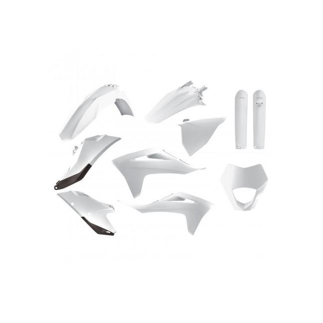 FULL KIT PLASTICOS POLISPORT GAS GAS EC/EC-F 21/23 BLANCO