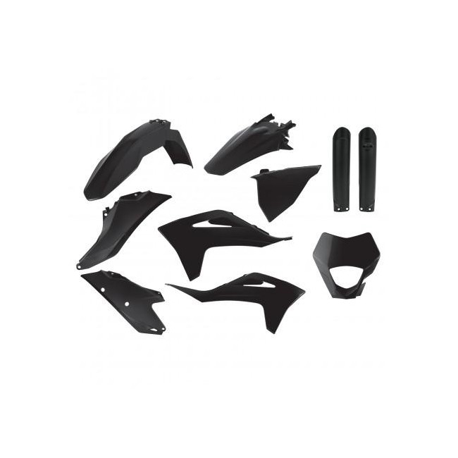 FULL KIT PLASTICOS POLISPORT GAS GAS EC/EC-F 21/23 NEGRO