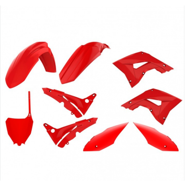 KIT DE PLASTICOS RESTYLING POLISPORT HONDA CR125/250 (02-07) ROJO STYLE CRF4