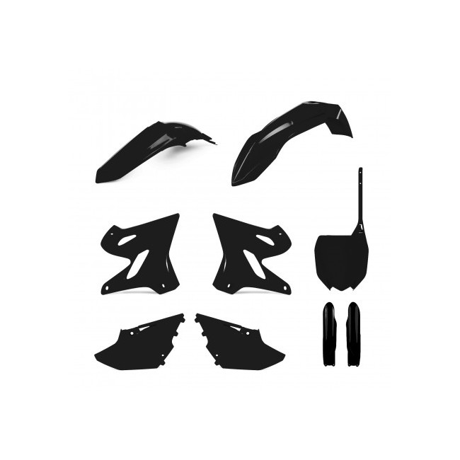 KIT PLASTICOS POLISPORT YAMAHA YZ 125/250 21 NEGRO