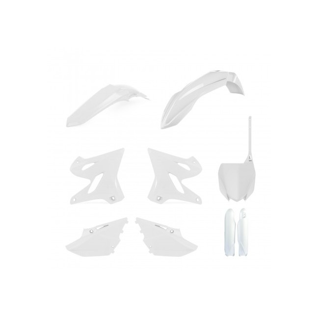 KIT PLASTICOS POLISPORT YAMAHA YZ 125/250 21 BLANCO