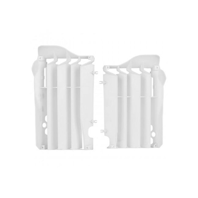 JUEGO DE ALETAS RADIADOR POLISPORT HONDA CRF 450R 13/14 BLANCO