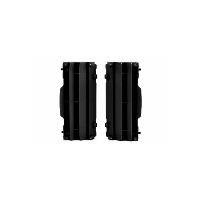 JUEGO DE ALETAS RADIADOR POLISPORT KTM 07/16  HUSQ 14/16 NEGRO
