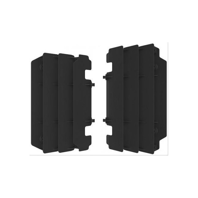 JUEGO DE ALETAS RADIADOR POLISPORT KAWASAKI KX125/250 97/98/03/05 NEGRO