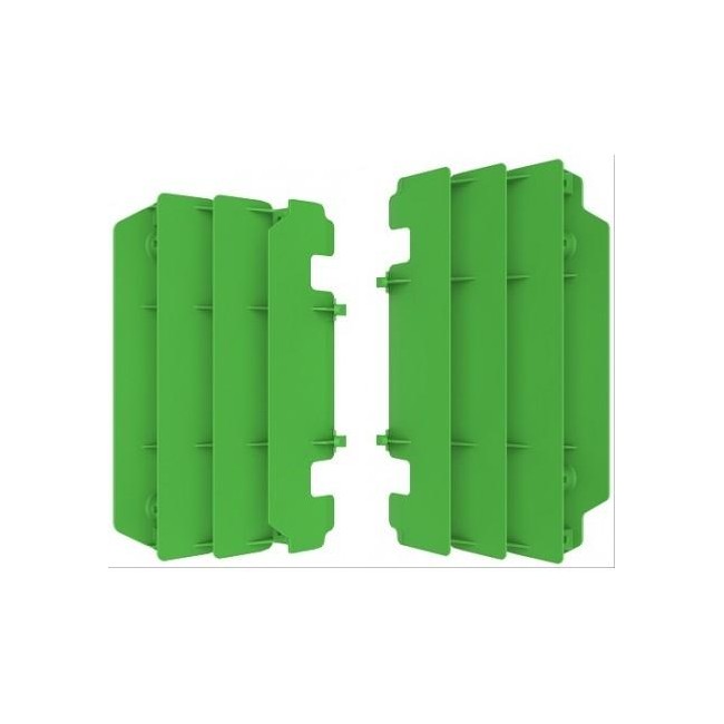 JUEGO DE ALETAS RADIADOR POLISPORT KAWASAKI KX125/250 97/98/03/05 VERDE