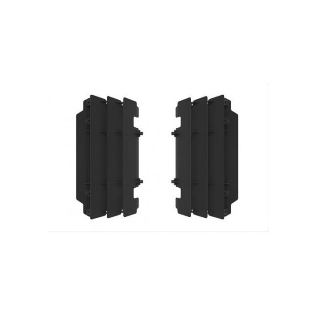 JUEGO DE ALETAS RADIADOR POLISPORT KAWASAKI KX 250 05/07 NEGRO