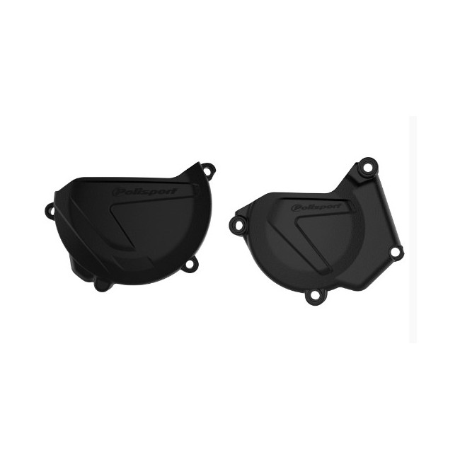 KIT PROTECTOR TAPA EMBRAGUE + ENCENDIDO YAMAHA YZ250 (05-23) YZ250X(16-23) NEGRO