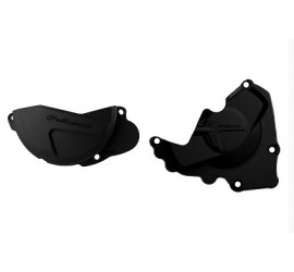 KIT PROTECTOR TAPA EMBRAGUE + ENCENDIDO HONDA CRF250R (13-17) NEGRO