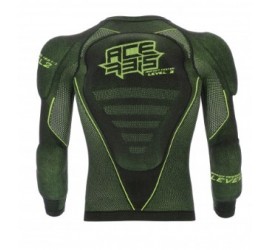 PETO JUNIOR ACERBIS X-FIT FUTURE LEVEL 2 NEGRO/FLÚOR