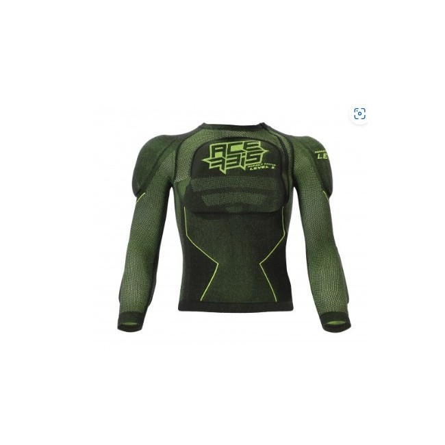 PETO JUNIOR ACERBIS X-FIT FUTURE LEVEL 2 NEGRO/FLÚOR