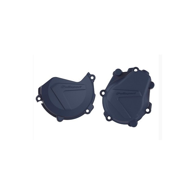 KIT PROTECTOR TAPA EMBRAGUE -ENCENDIDO HUSQVARNA FC450 (16-18) AZUL