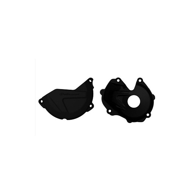 KIT PROTECTOR TAPA EMBRAGUE-ENCENDIDO KX450F (16-18) NEGRO