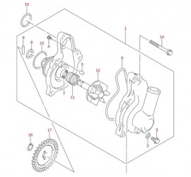 JUNTA BOMBA AGUA ORIGINAL SUZUKI LT-Z 400/LT-R 450