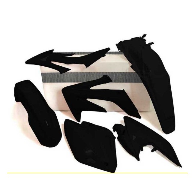 KIT PLASTICOS RTECH HONDA CRF-X 250 (04-16) NEGRO
