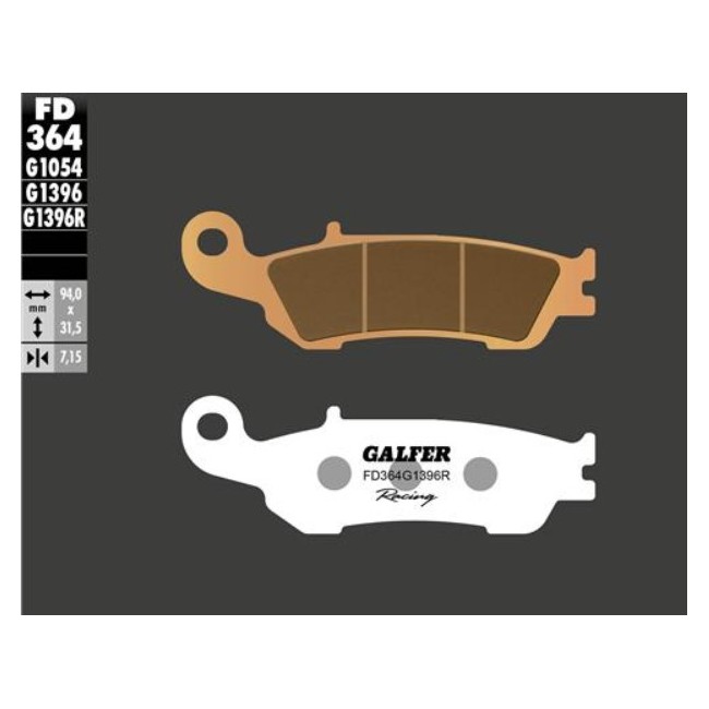 PASTILLAS DELANTERAS SINTERIZADAS RACING COMPOUND YAMAHA YZ 125/250/YZF 250/450