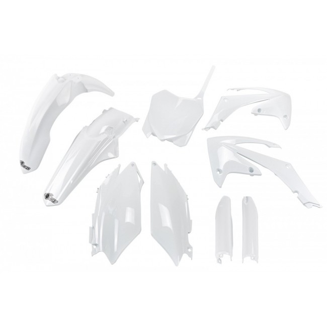 FULL KIT PLÁSTICO UFO HONDA CRF 250R 11/13 CRF 450R 11/12 BLANCO
