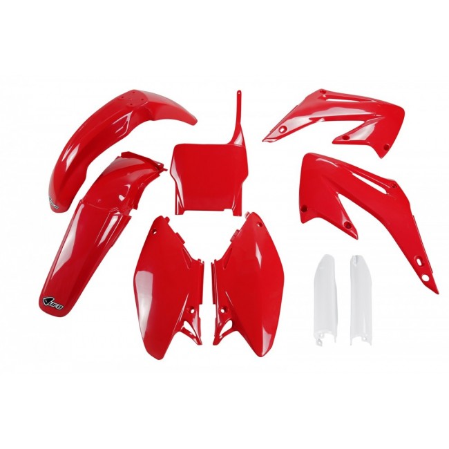 FULL KIT PLASTICO UFO HONDA CR 125/250 05/07 ROJO