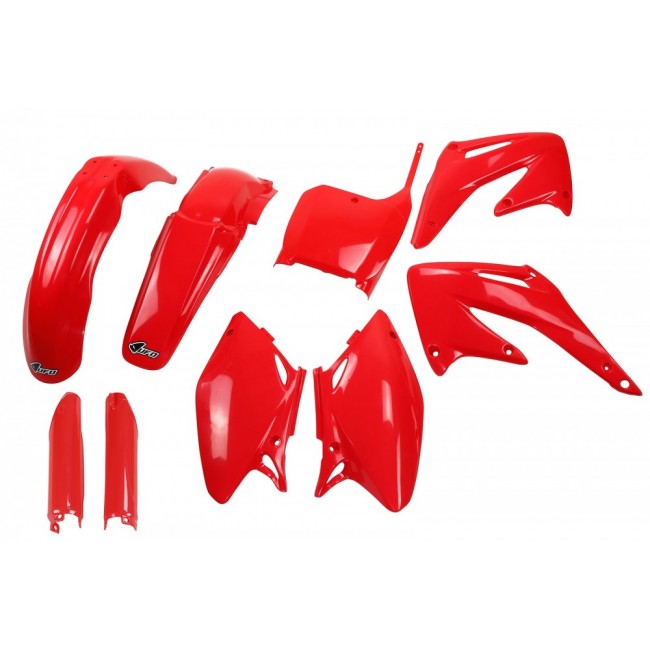 FULL KIT PLÁSTICO UFO HONDA CRF 450R 02/03 ROJO