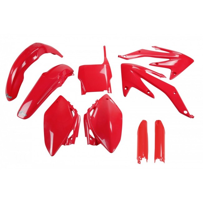 FULL KIT PLÁSTICO UFO HONDA CRF 450R 05/06 ROJO