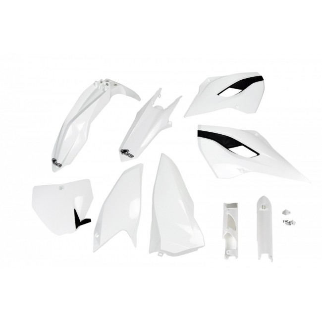 FULL KIT PLÁSTICO UFO HUSQ TC 125/250/300 FC 250/350/450 14/15 BLANCO