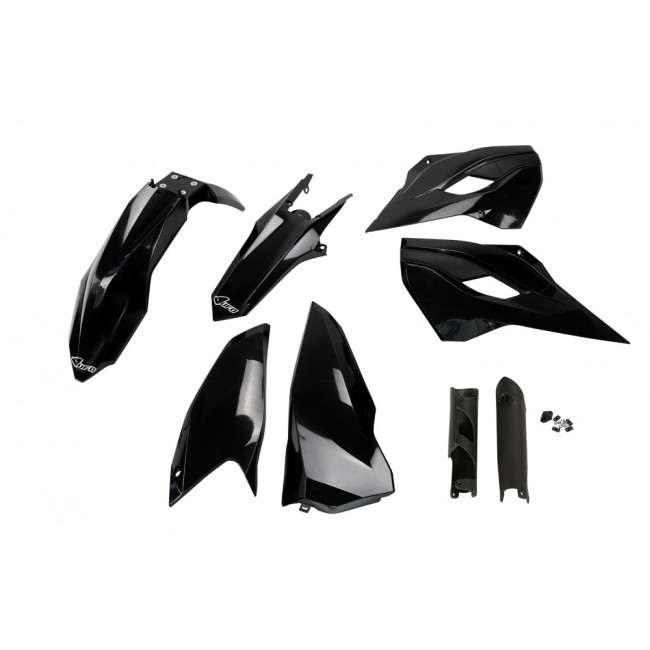 FULL KIT PLÁSTICO UFO HUSQ TE 125/250/300 TX 125/250/300 FE 250/350/450 14 NEGRO