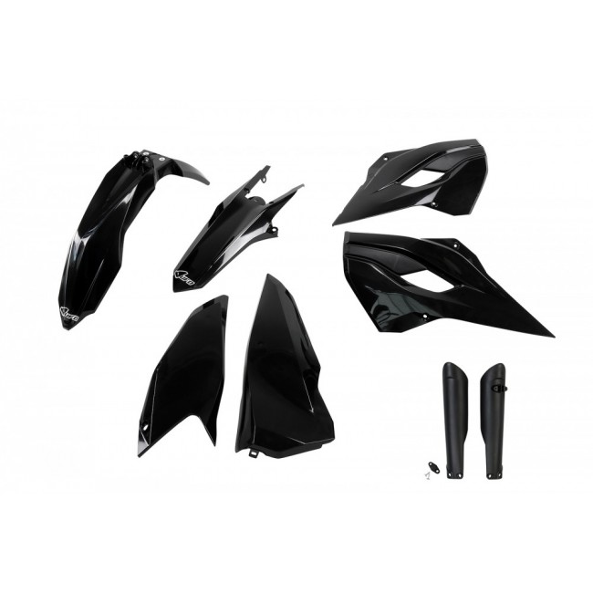 FULL KIT PLÁSTICO UFO HUSQ TE125/250/300 TX125/250/300 FE250/350/450 15/16 NEGRO