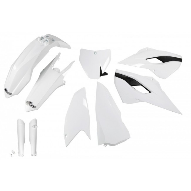 FULL KIT PLÁSTICO UFO HUSQ TC 250 2016 BLANCO