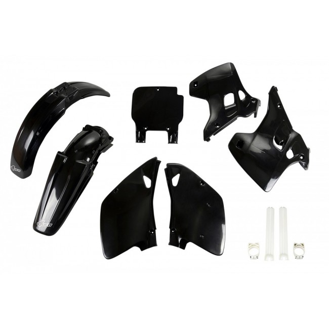 FULL KIT PLÁSTICO UFO KAWASAKI KX 125/250 1993 NEGRO