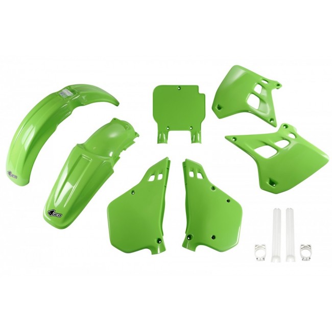 FULL KIT PLÁSTICO UFO KAWASAKI KX 250 90/91 VERDE