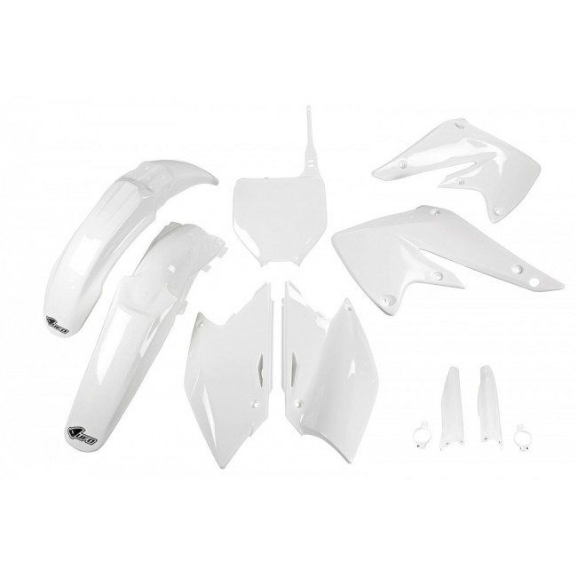 FULL KIT PLÁSTICO UFO KAWASAKI KXF 250 04/05 BLANCO