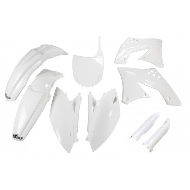 FULL KIT PLÁSTICO UFO KAWASAKI KXF 250 09/12 BLANCO