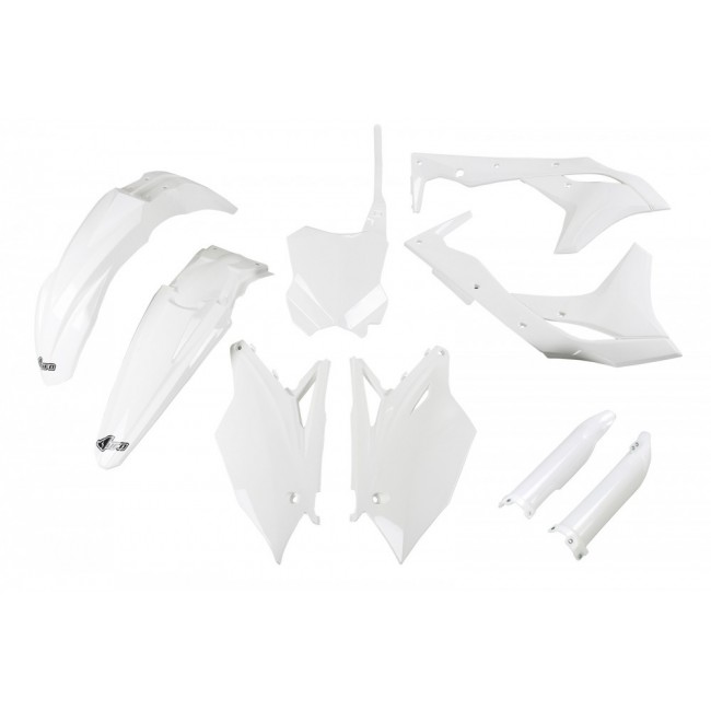 FULL KIT PLÁSTICO UFO KAWASAKI KXF 250 18/20 BLANCO