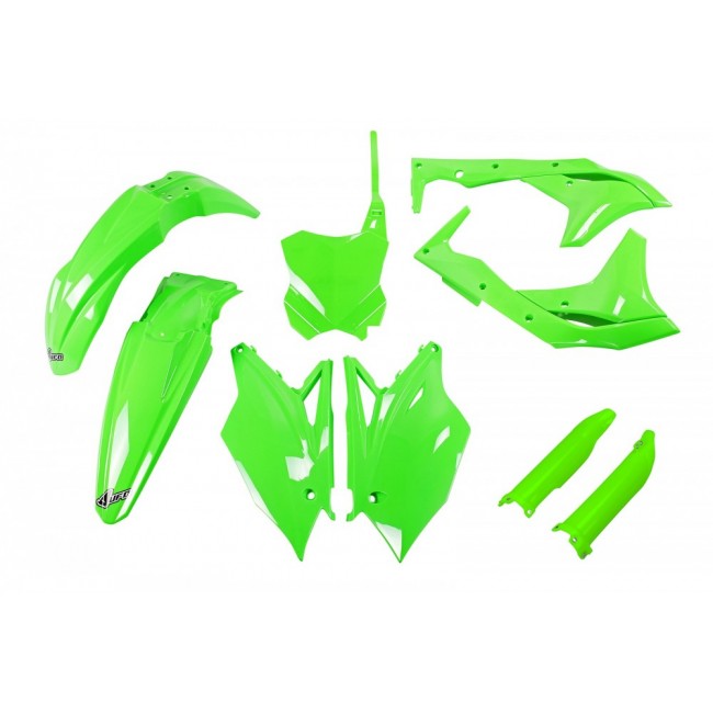 FULL KIT PLÁSTICO UFO KAWASAKI KXF 250 18/20 VERDE FLUOR