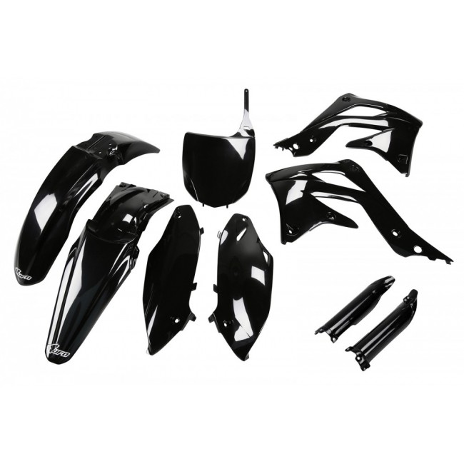 FULL KIT PLÁSTICO UFO KAWASAKI KXF 450 2012 NEGRO