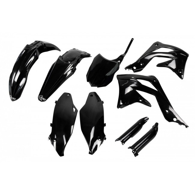 FULL KIT PLÁSTICO UFO KAWASAKI KXF 450 13/15 NEGRO