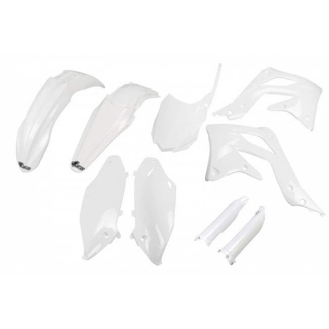 FULL KIT PLÁSTICO UFO KAWASAKI KXF 450 13/15 BLANCO