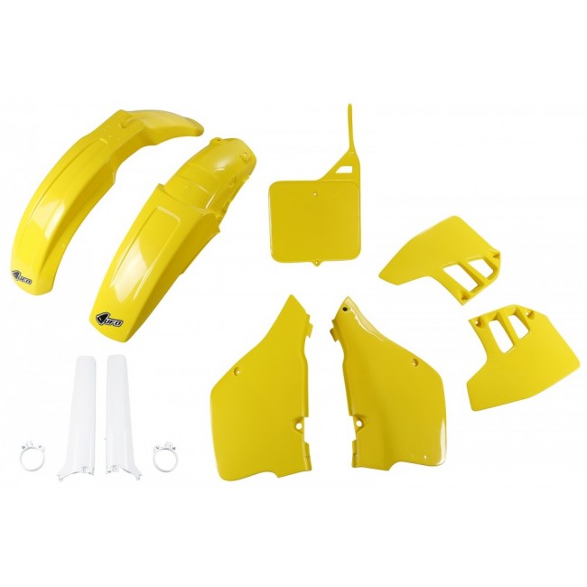 FULL KIT PLÁSTICO UFO SUZUKI RM 125 1992 AMARILLO