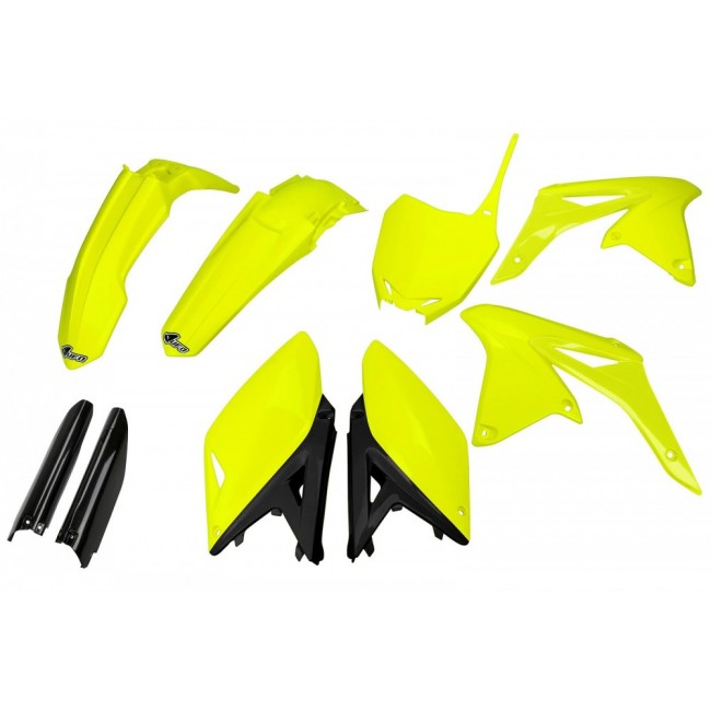 FULL KIT PLÁSTICO UFO SUZUKI RMZ 250 10/18 AMARILLO FLUOR